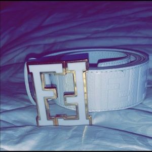 purple fendi belt